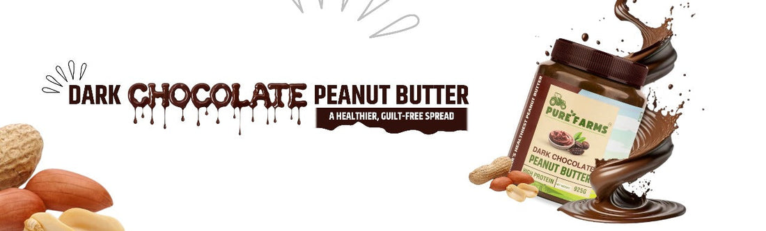 Indulge in Pure Farms Dark Chocolate Peanut Butter: A Healthier, Guilt-Free Spread.