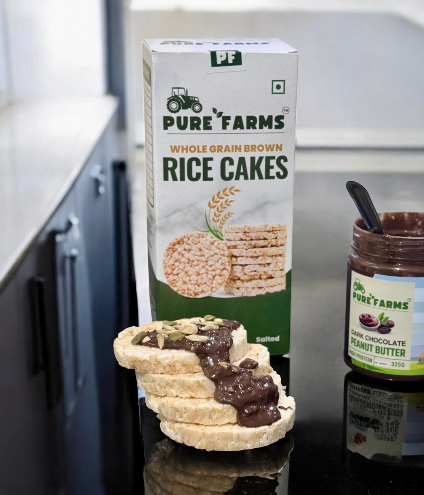Whole Grain Brown Rice Cakes Pack of 3 & 6 (Salted, 120gm each)